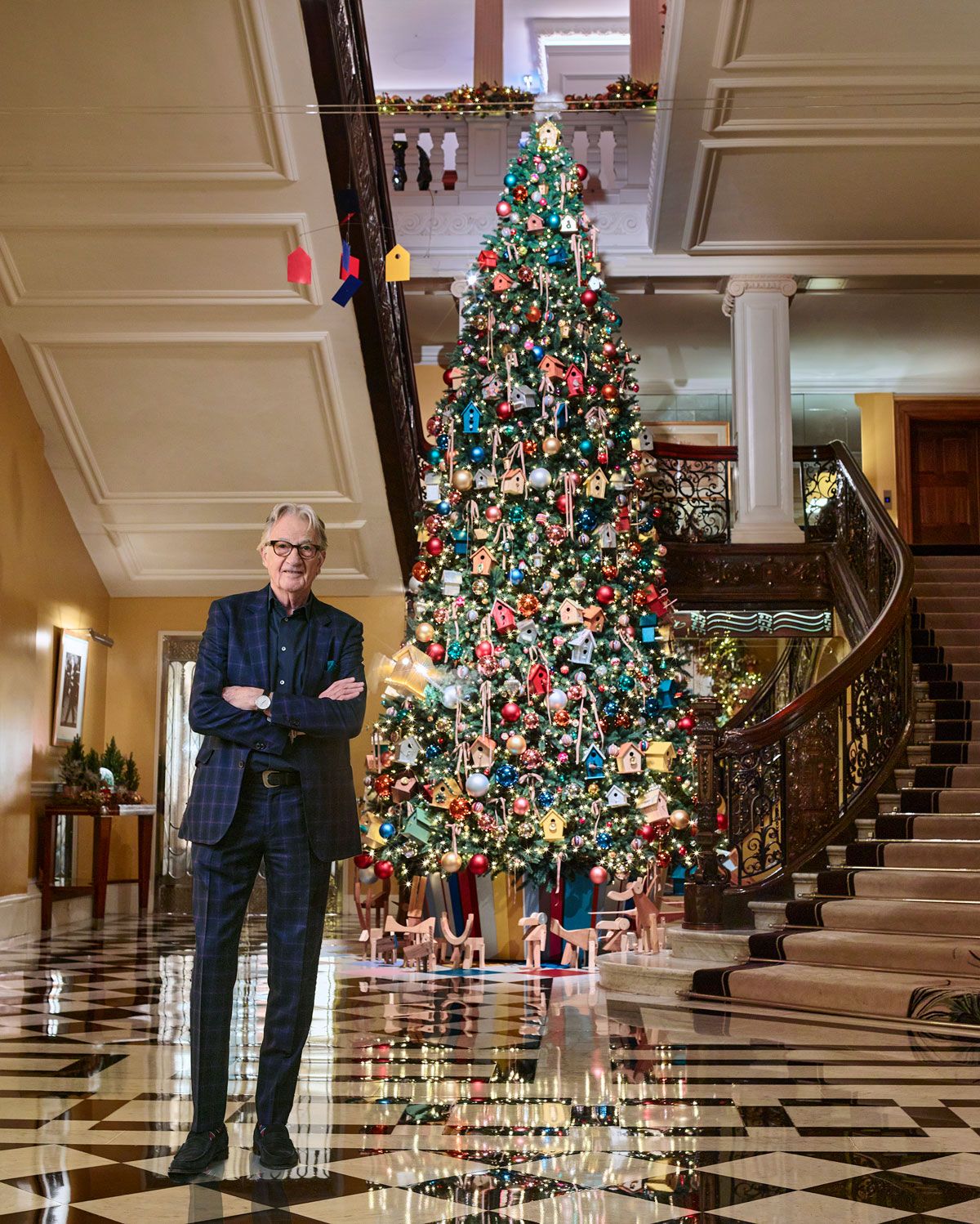 Sir Paul Smith Has Unveiled The Claridge’s Christmas Tree 2024