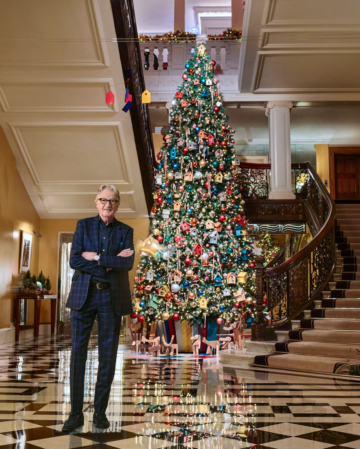 Sir Paul Smith Has Unveiled The Claridge’s Christmas Tree 2024